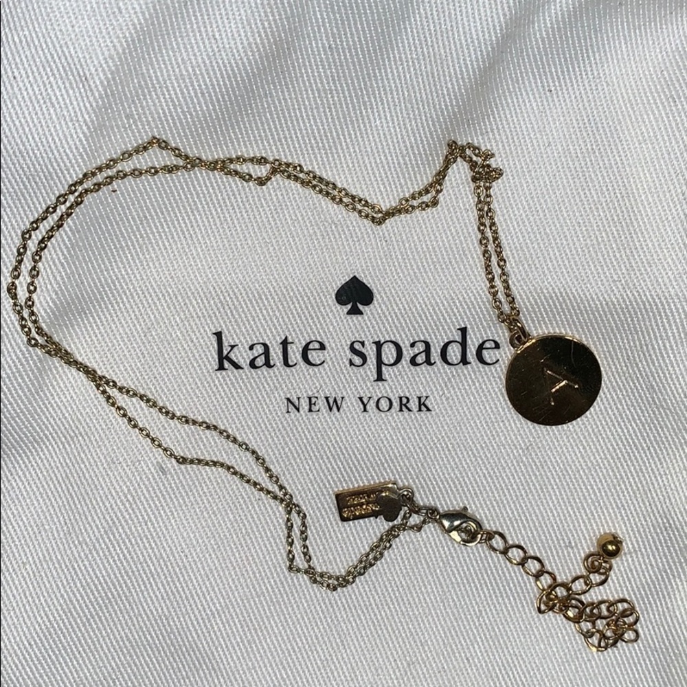 Kate Spade “A” necklace